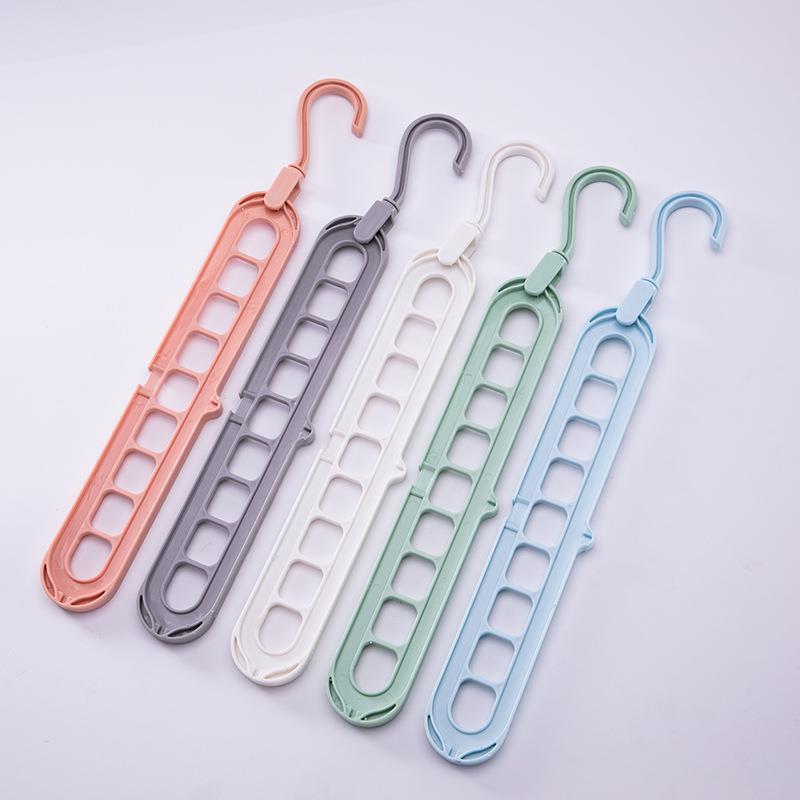 Slim Space-Saving Multi-Slot Trouser And Scarf Organizer Hanger