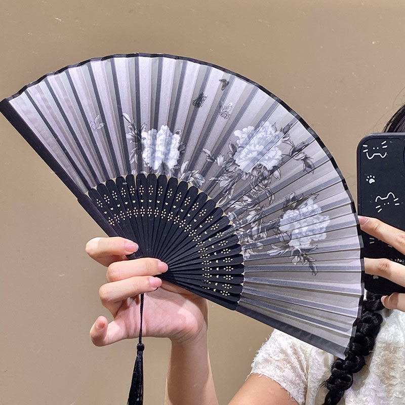 Handcrafted fan with Elegant flower pattern Bowlift