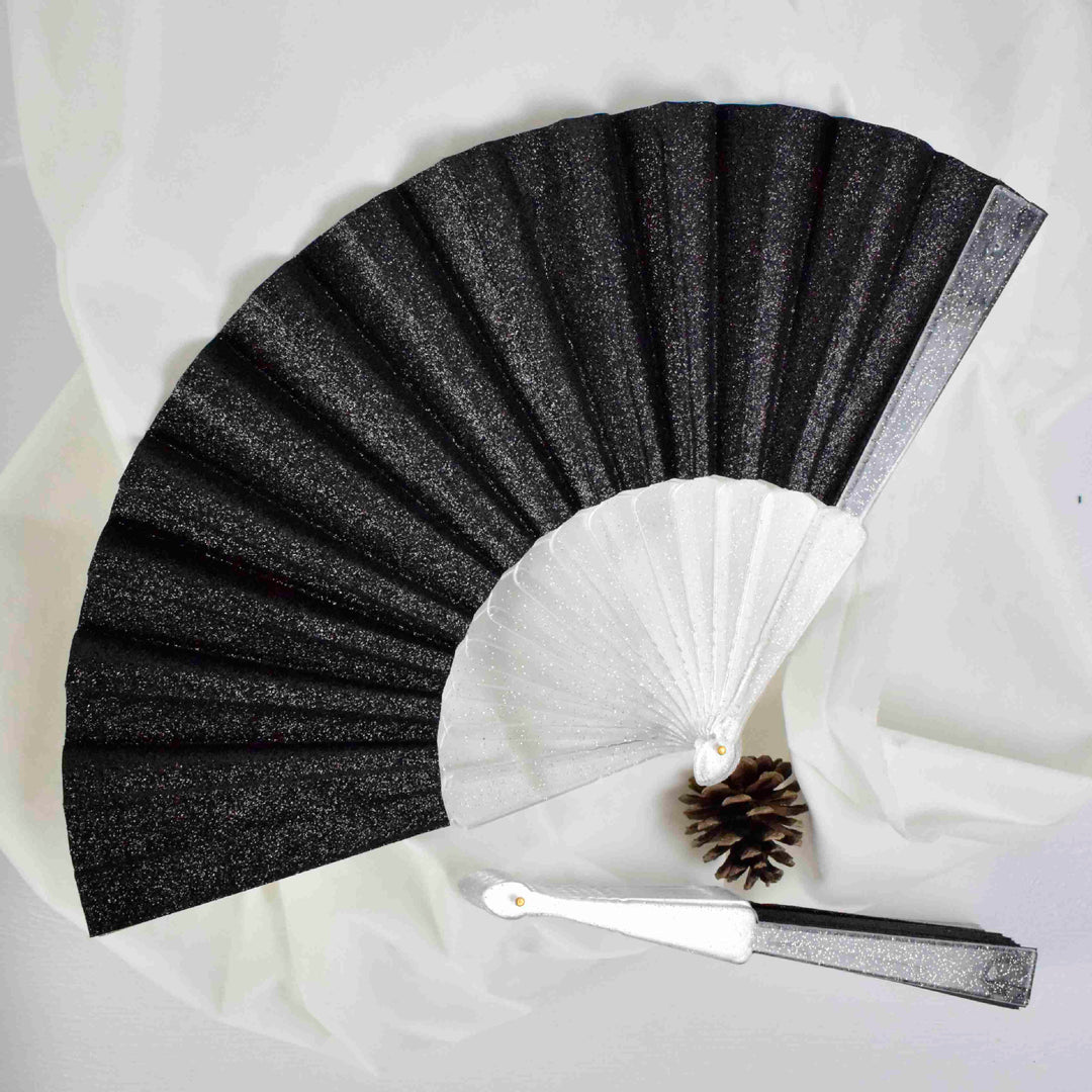 Women elegant glitter fan Bowlift