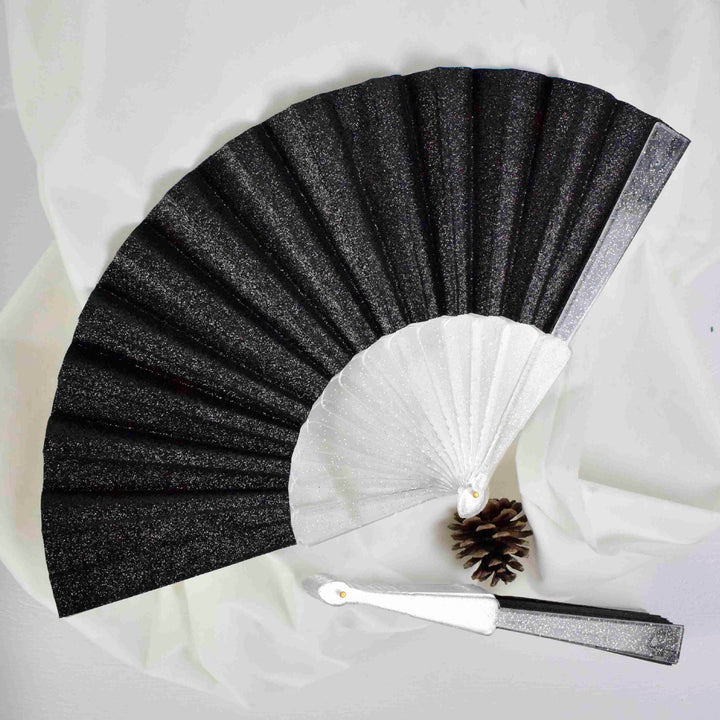 Women elegant glitter fan Bowlift