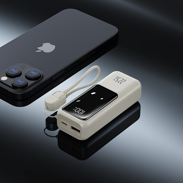 Portable power bank with digital energy display and fast charging function Bowlift