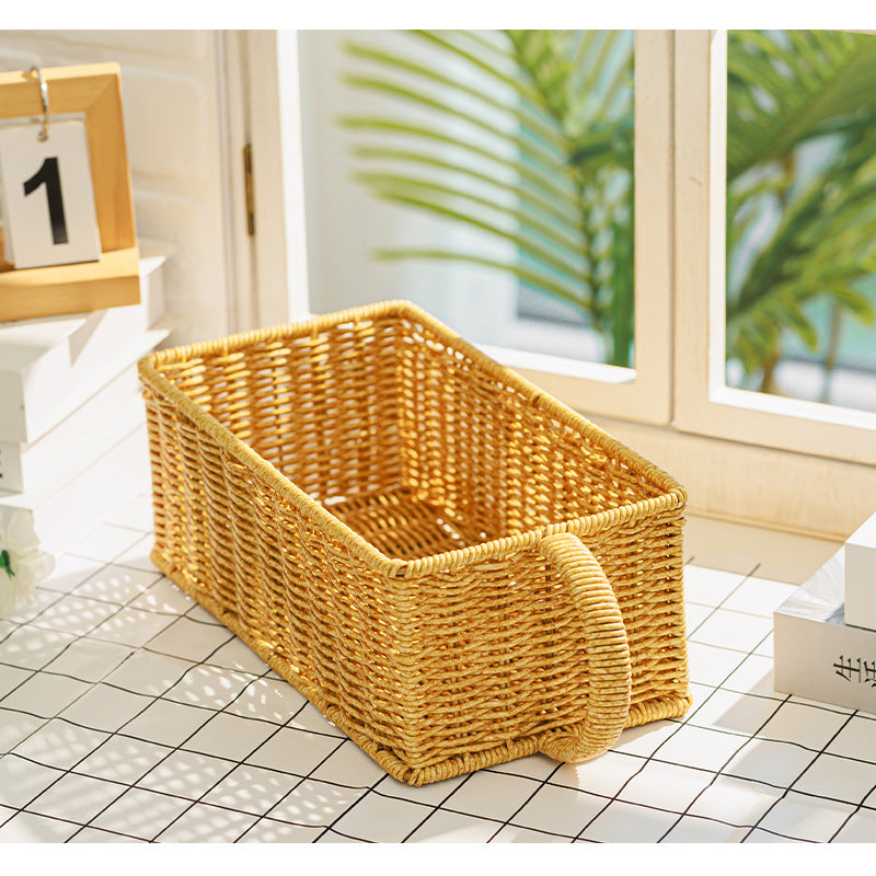 Home Storage Wicker Basket Bowlift