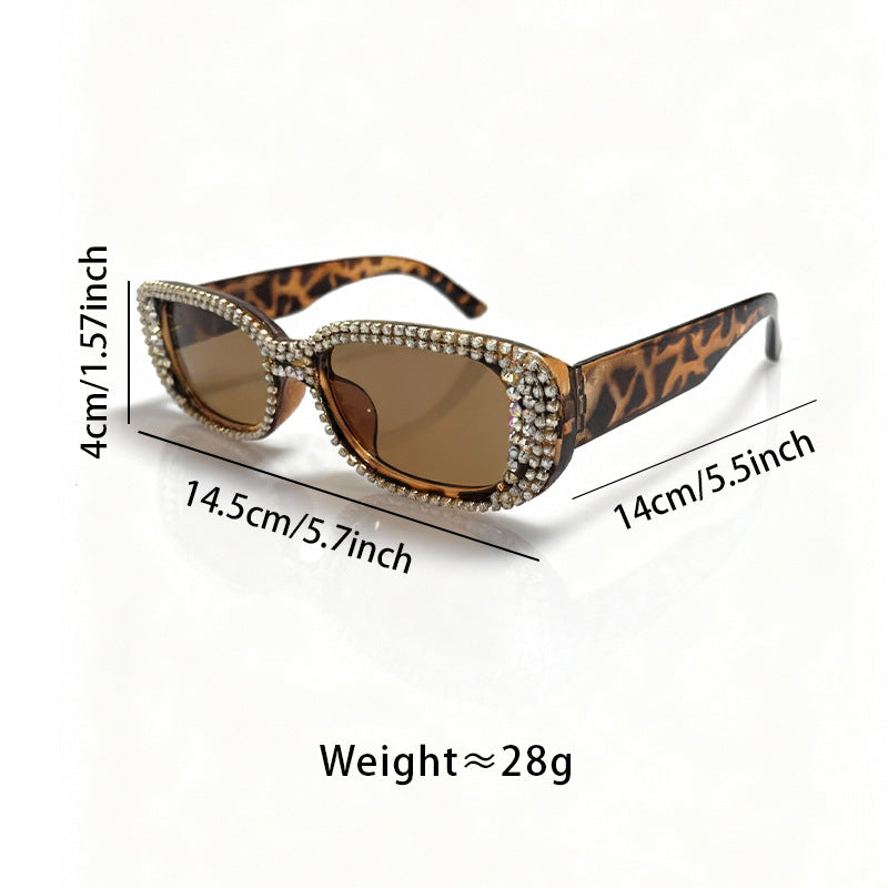 Rhinestone-Embellished Fashion Sunglasses Bowlift