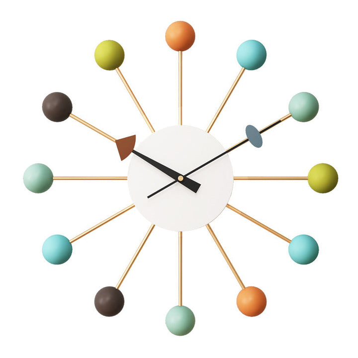 BowLift | Decorative large silent wall clock for the living room 21 inches