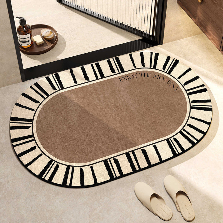 Elegant Oval Floor Mat Bowlift