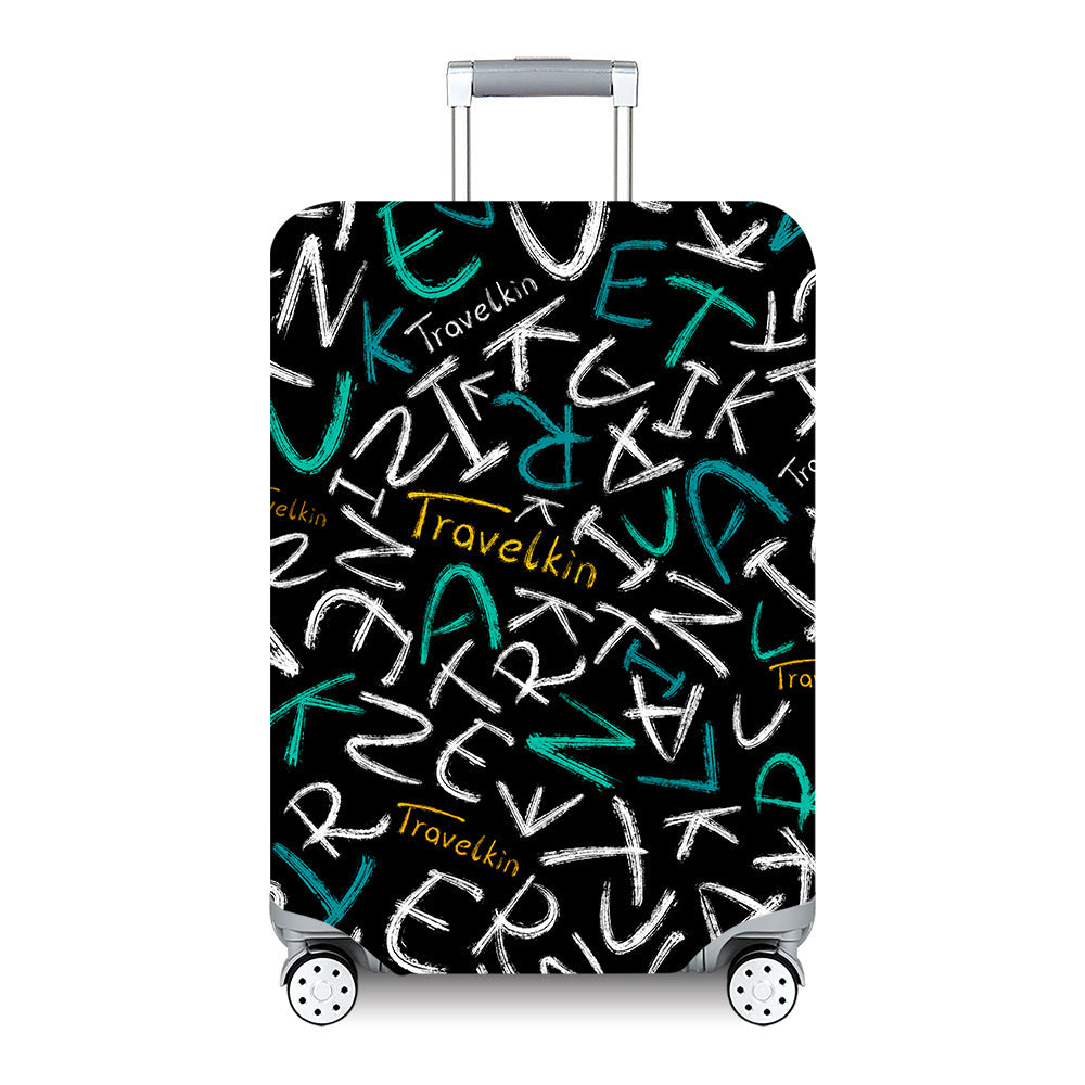 Unisex hard-shell travel suitcase with artistic landscape design Bowlift