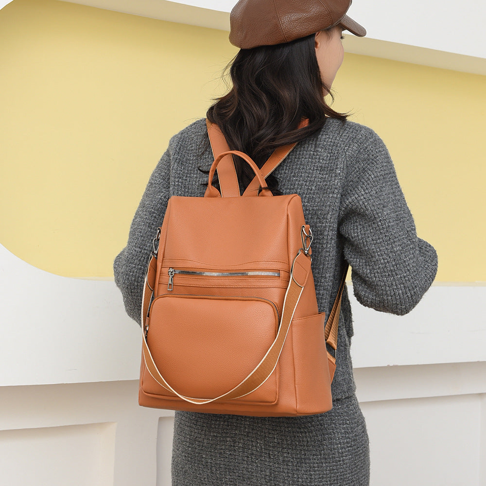 Structured Leather Travel Backpack Bowlift