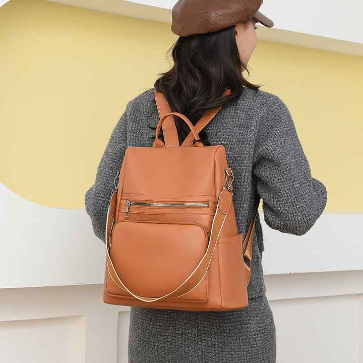 Structured Leather Travel Backpack Bowlift