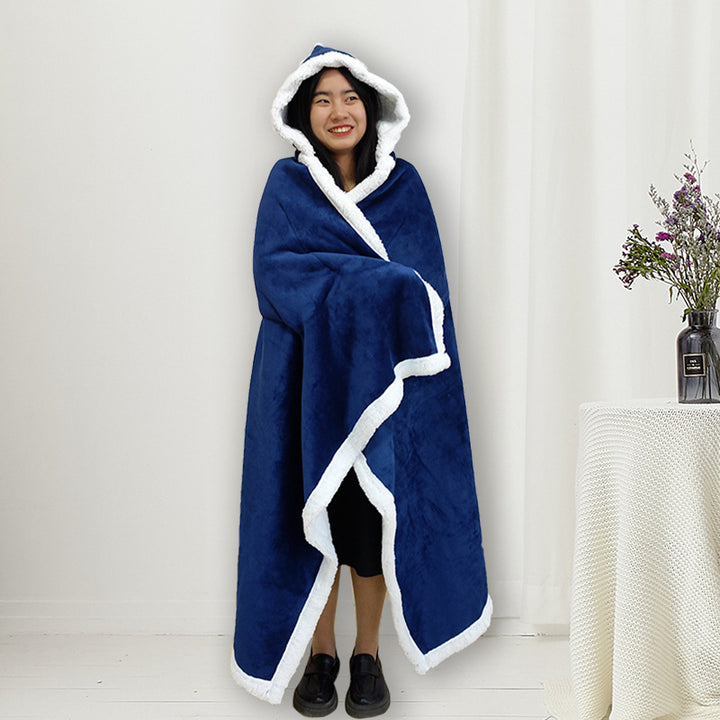 Women's Hooded Blanket Bowlift