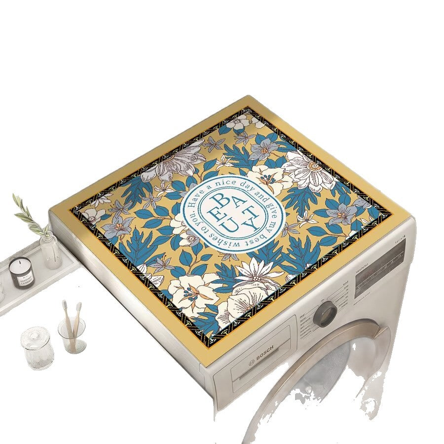 Decorative Floral Laundry Counter Mat Bowlift