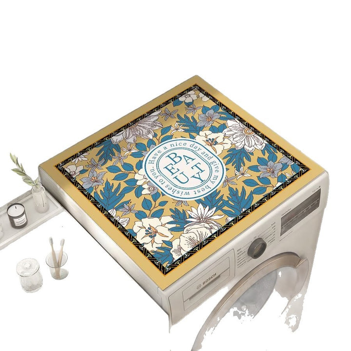 Decorative Floral Laundry Counter Mat Bowlift