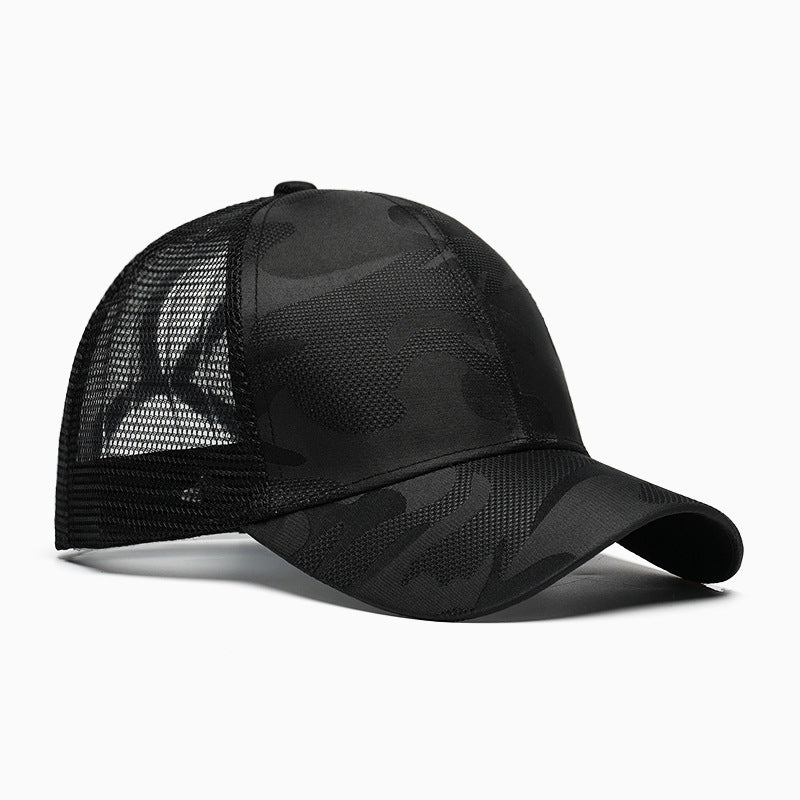 Unisex Breathable Camouflage Baseball Cap Bowlift