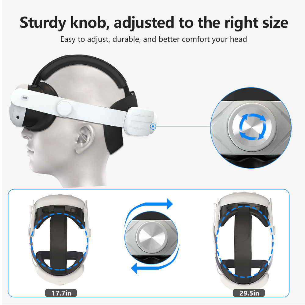 VR-Headset with Adjustable Wearing Comfort Bowlift
