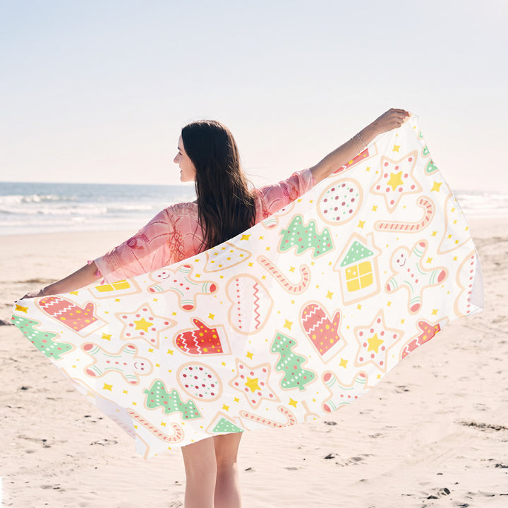 Beach towel with creative jellyfish pattern made of lightweight fabric Bowlift