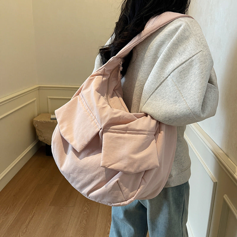 Soft Fabric Shoulder Hobo Bag Bowlift