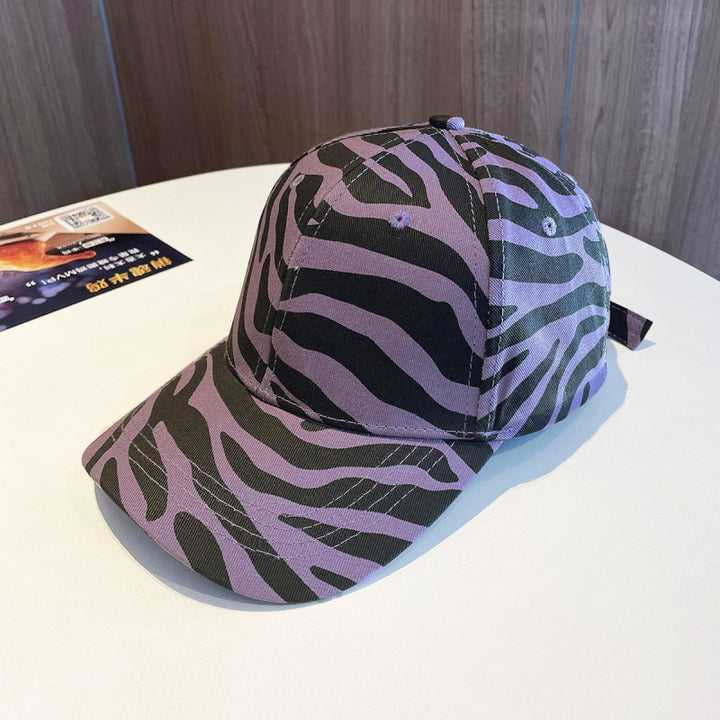 Women's Trendy Animal Print Adjustable Baseball Cap Bowlift