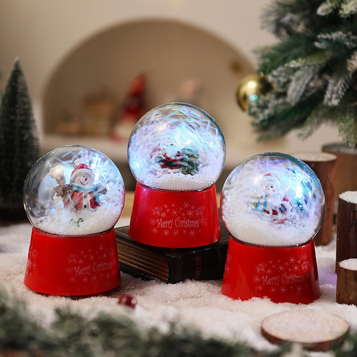 Snow globe with Santa Claus and Christmas tree Bowlift
