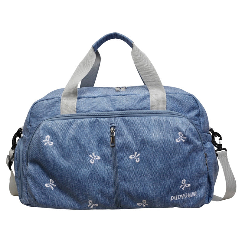 Stylish Embroidered Travel Duffel
