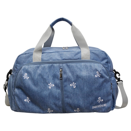 Stylish Embroidered Travel Duffel