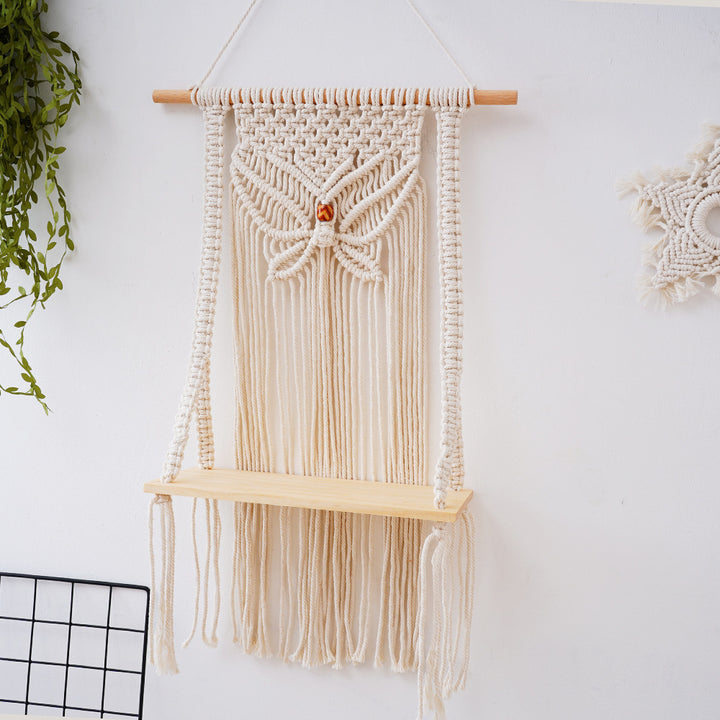 Decorative Macramé Swing Shelf Bowlift