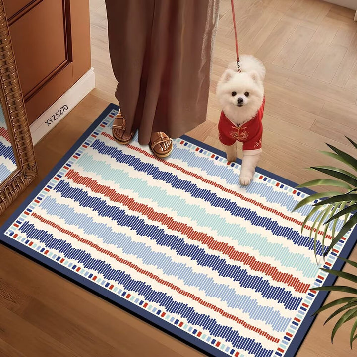 Colorful Patterned Floor Mat Bowlift
