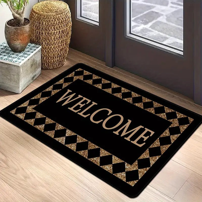 Welcome Warning Doormat Bowlift