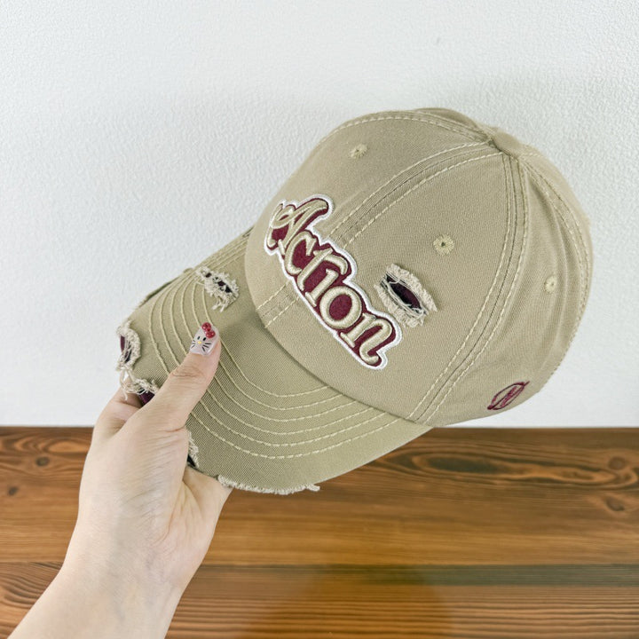 Men's Distressed Graphic Baseball Cap Bowlift 1784270841