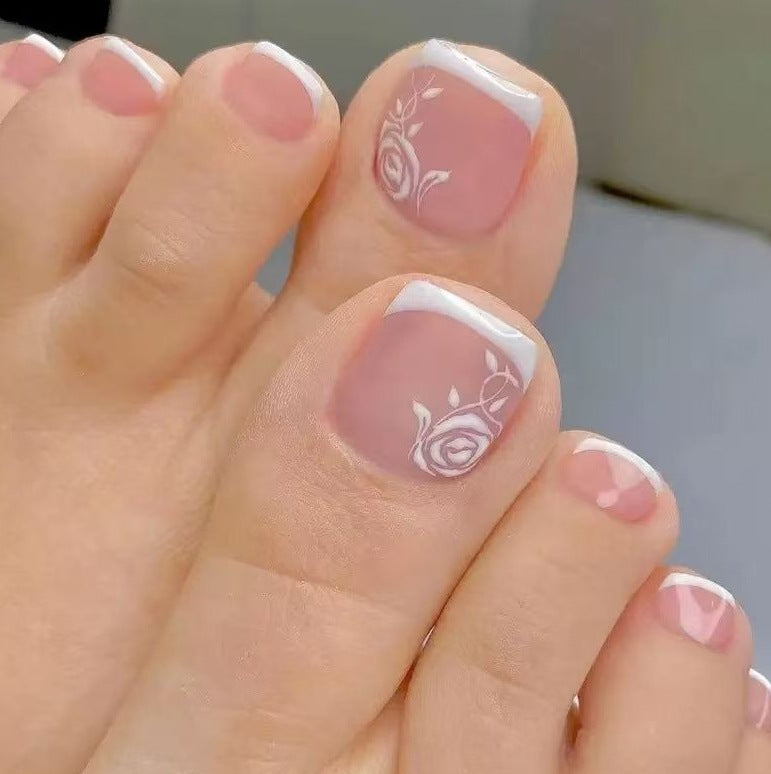 Floral Nail Design Enhancements Bowlift