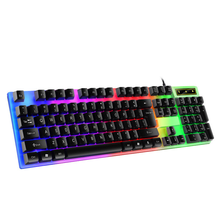 RGB Backlit Mechanical Keyboard with Multimedia Controls Bowlift