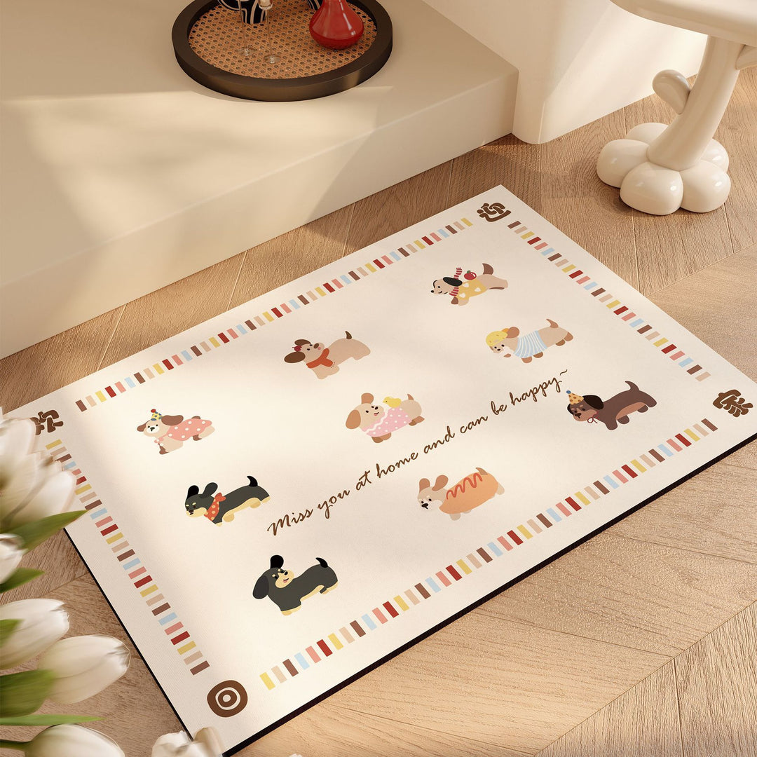 Cute Cartoon Animal Bath Mat Bowlift