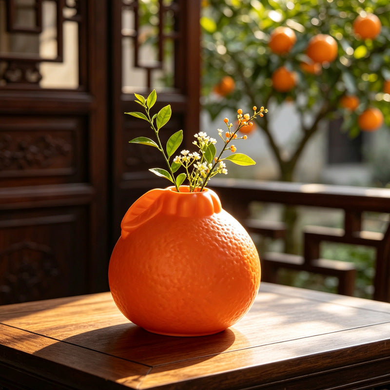 Organic Fruit-Shaped Decorative Vase Bowlift