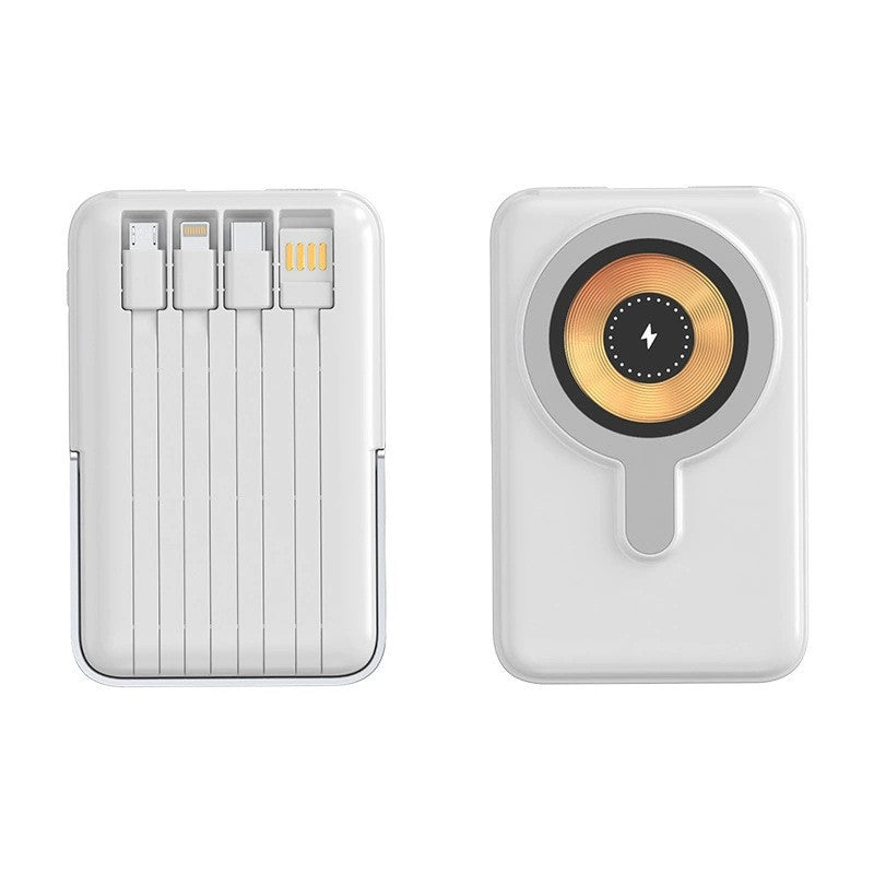 Portable power bank with multifunctional charging cables Bowlift