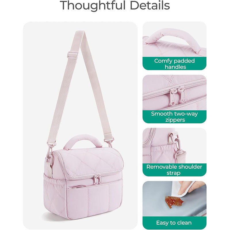 Quilted Insulated Lunch Bag Bowlift
