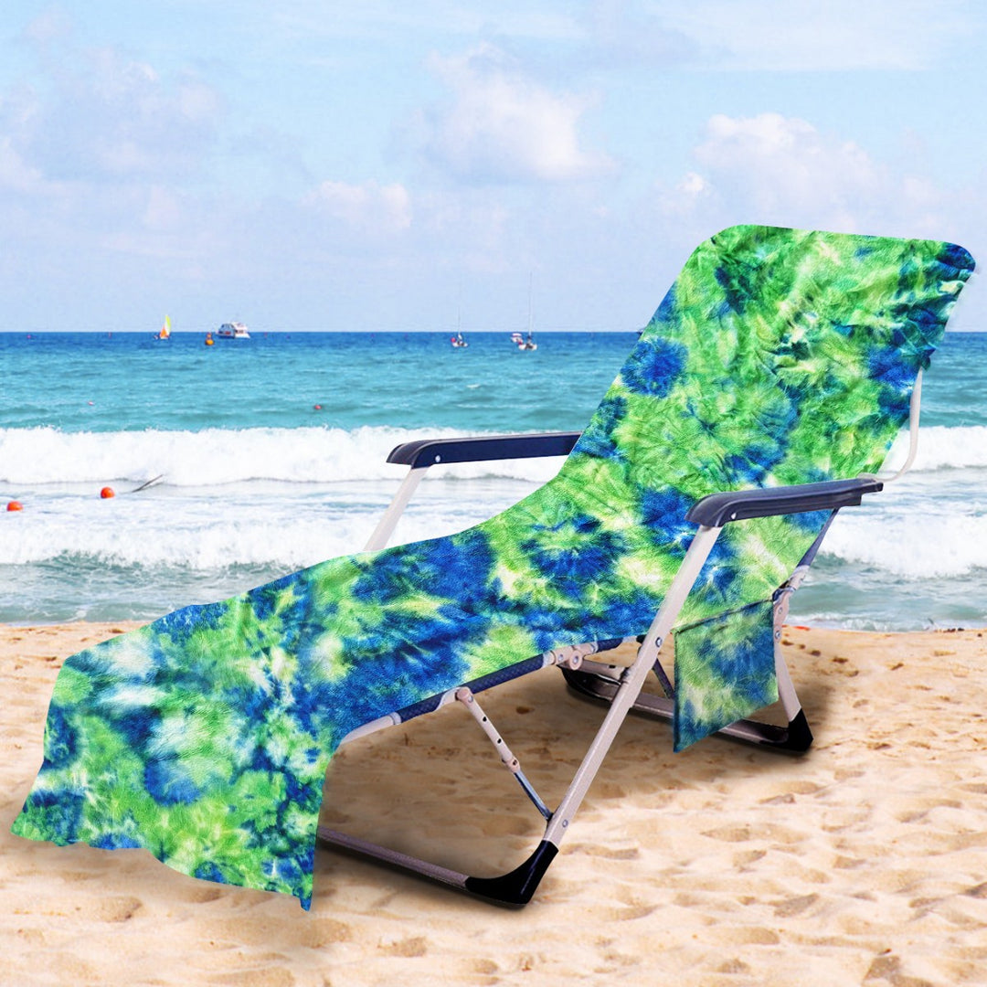 Lounge chair cushion with artistic TIE-DYE design Bowlift