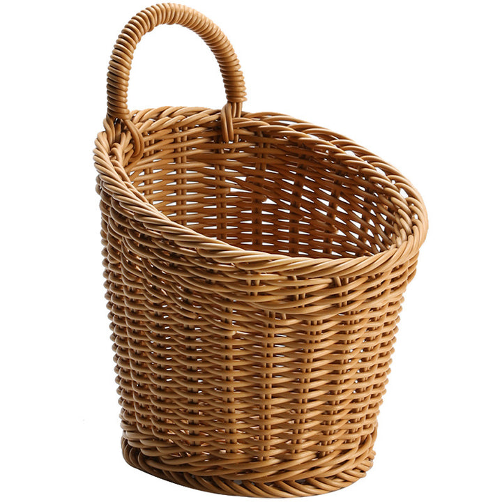 Handcrafted Wicker Storage Basket Bowlift