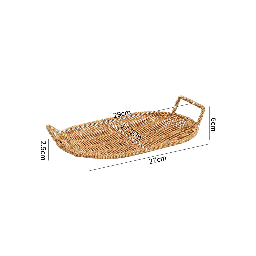 Handwoven Decorative Serving Basket Bowlift