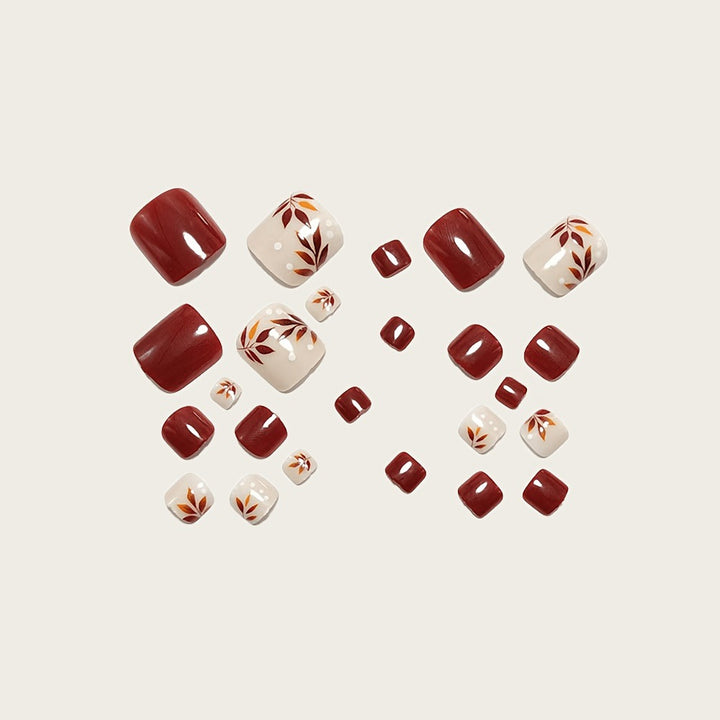 Artificial nails with elegant autumn motifs Bowlift