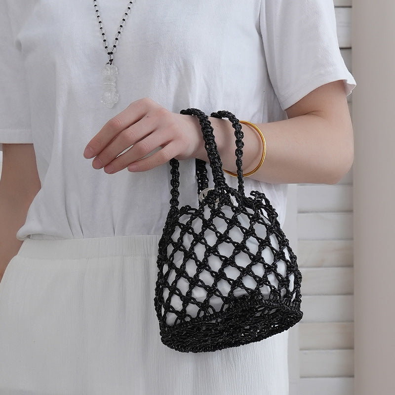 Net shopping bag with braided design Bowlift