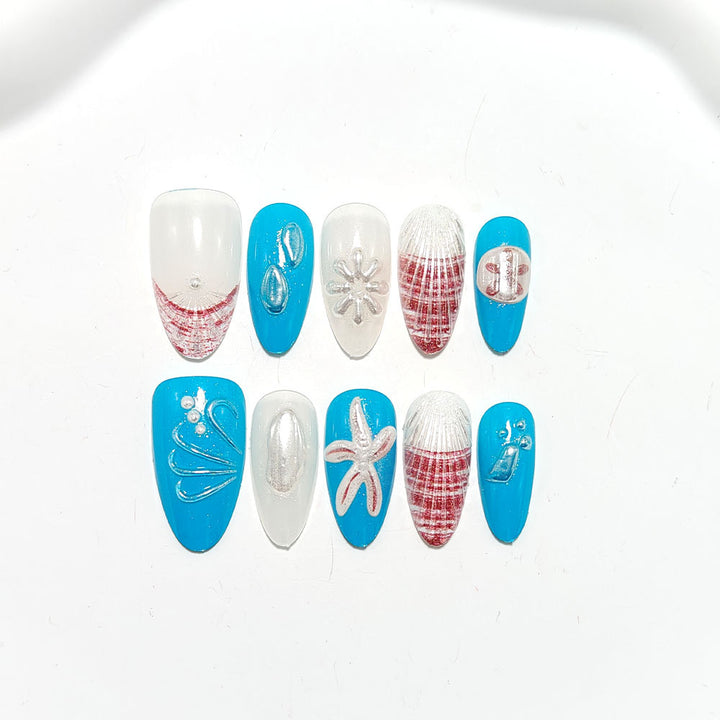 Maritime-style artificial nails Bowlift