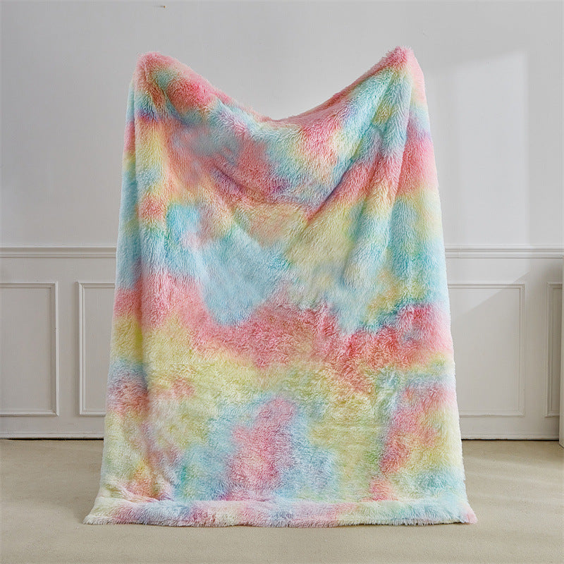 Luxurious Faux Fur Throw Blanket Bowlift