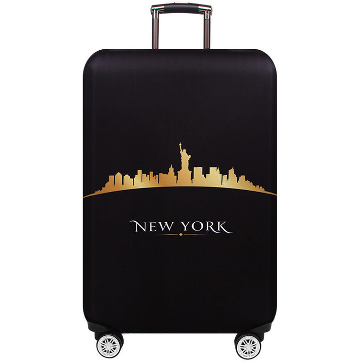 Women's hard-shell suitcase in elegant New York skyline design Bowlift