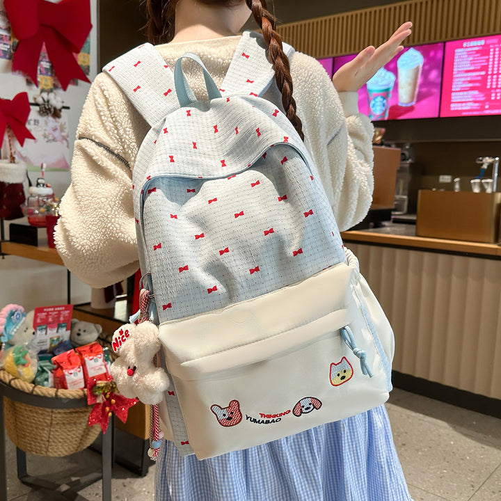 Cute Bow-Embellished Backpack Bowlift
