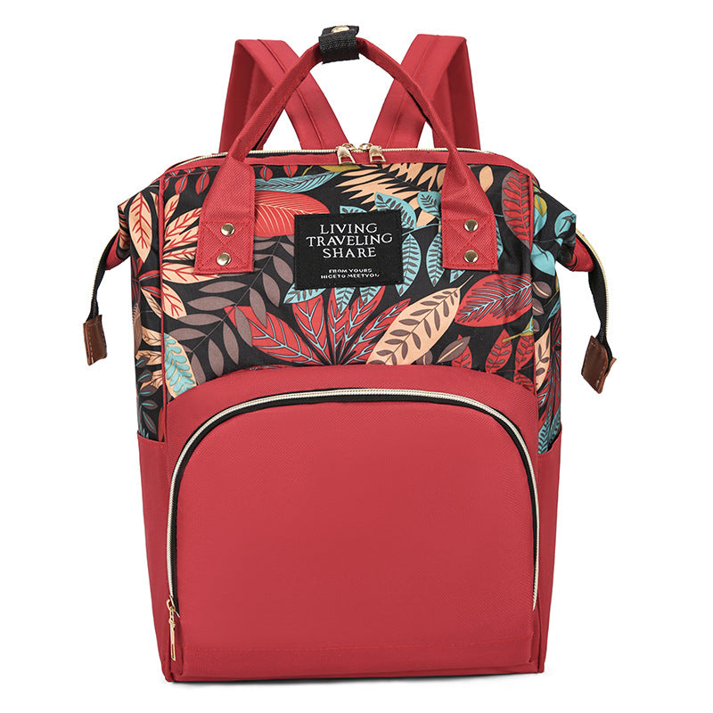 Floral Print Multi-Functional Backpack Bowlift