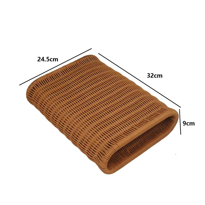 Curved Woven Storage Basket Bowlift