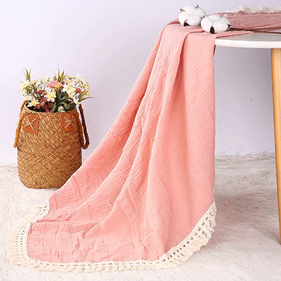 Elegant Cotton Throw Blanket Bowlift