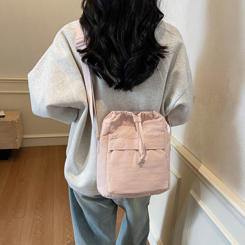 Casual Drawstring Bucket Bag Bowlift