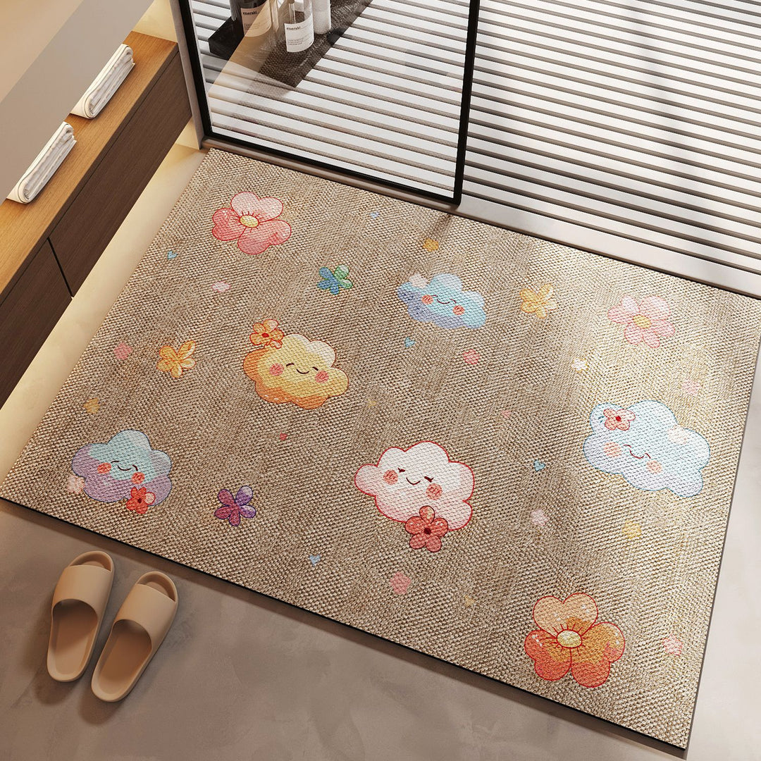 Playful Cartoon Animal Doormat
