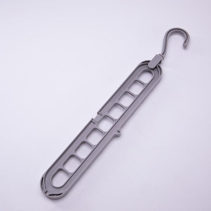 Slim Space-Saving Multi-Slot Trouser And Scarf Organizer Hanger