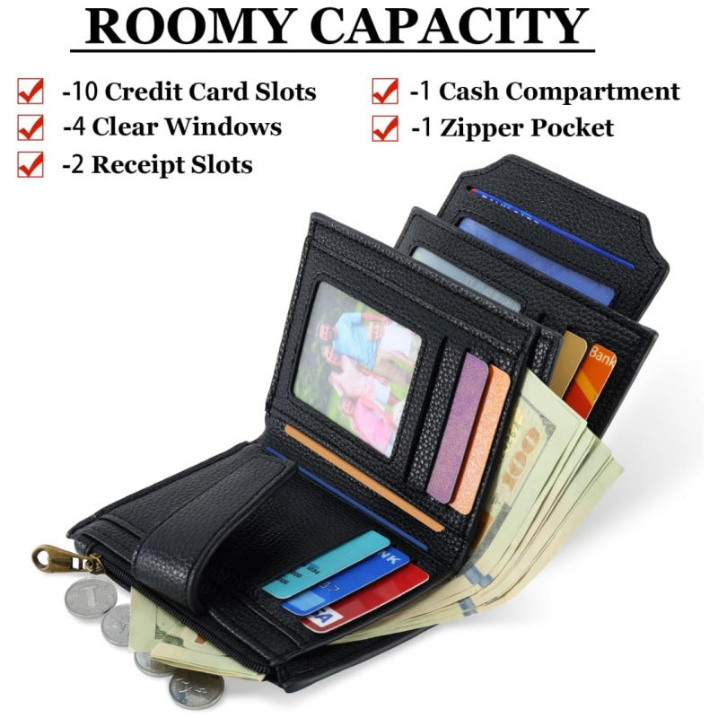 Noble wallet with RFID protection and coin pocket Bowlift