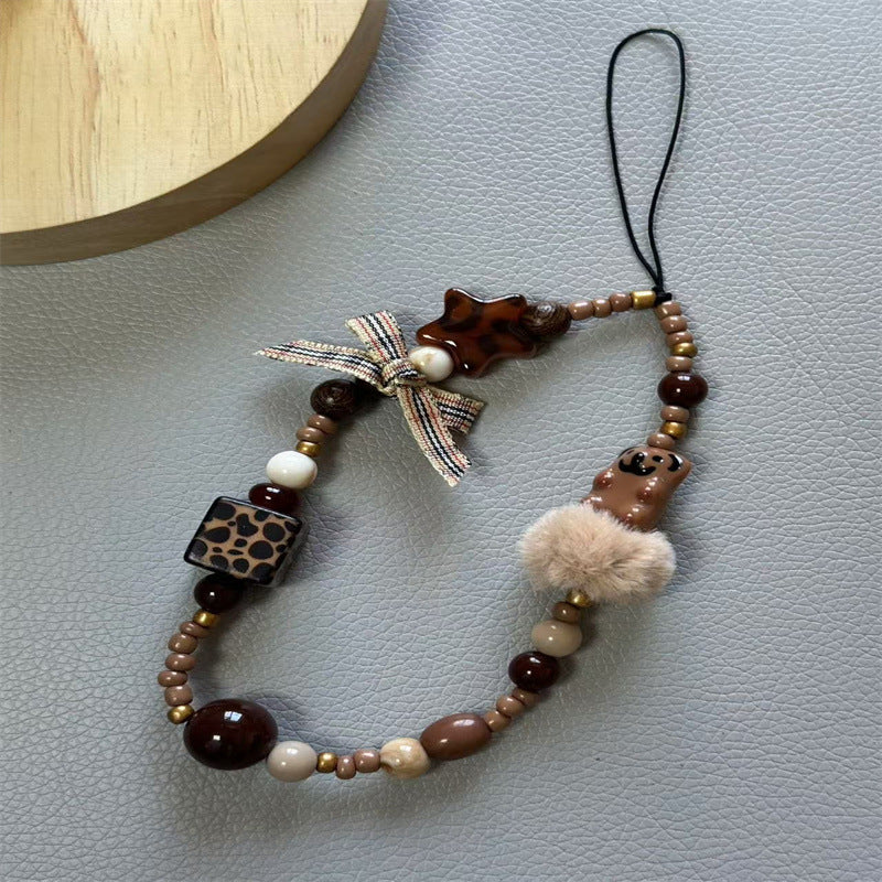 Beaded Charm Keychain Holder Bowlift 1790134395